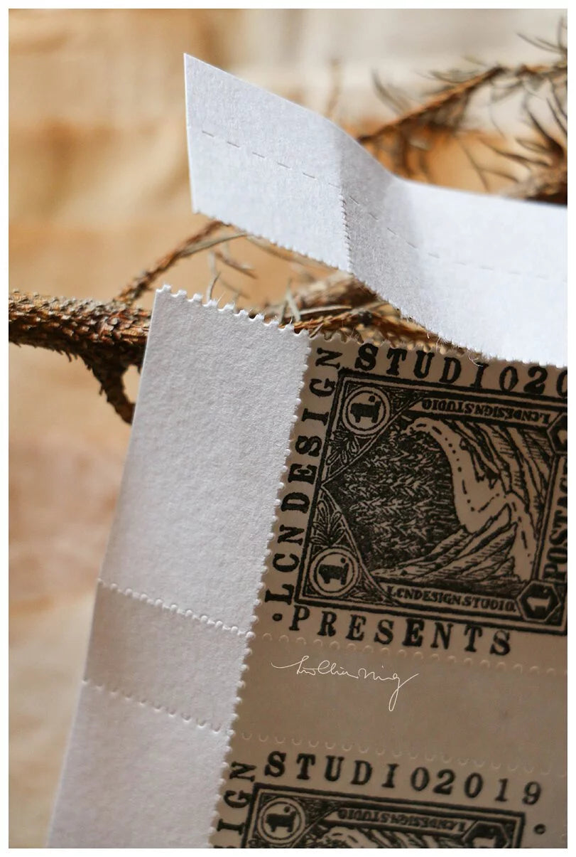 LCN - Bloc de 35 Hojas Sueltas Troqueladas - Postage Stamp Paper N1