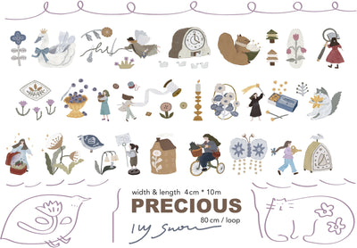 Ivy Snow - PET Tape 40 mm - Mate - Precious