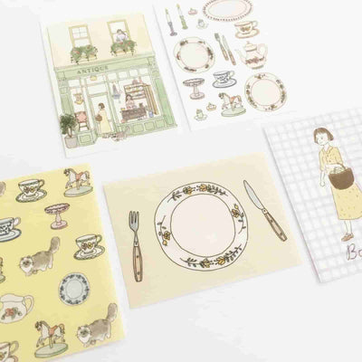 Furukawashiko - Pegatinas Antique - 20 ud - DecoSeal - Bonjour Paris