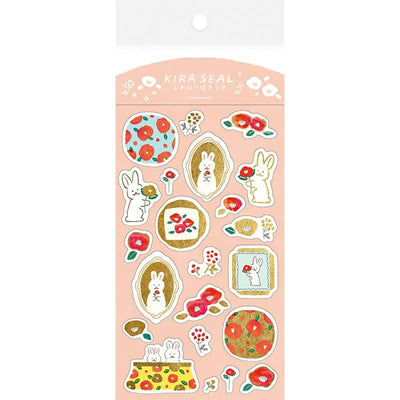 Furukawashiko - Pegatinas Invierno Kira Seal - Retro Tsubaki Usa