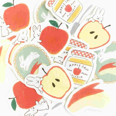 Furukawashiko - Pegatinas Apple&Rabbit - 20 ud - FlakeSeal