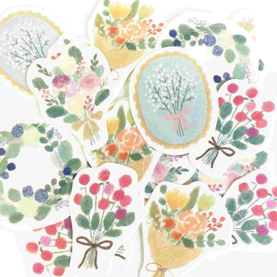 Furukawashiko - Pegatinas Dried Flower - 20 ud - FlakeSeal
