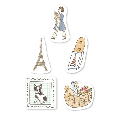 Furukawashiko - Pegatinas Panadería - 20 ud - Bonjour Paris