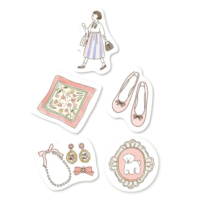 Furukawashiko - Pegatinas Boutique - 20 ud - Bonjour Paris