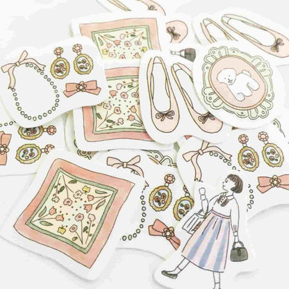 Furukawashiko - Pegatinas Boutique - 20 ud - Bonjour Paris