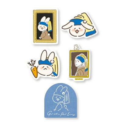 Furukawashiko - Pegatinas La Joven de la Perla - 20 ud - Museum Animals