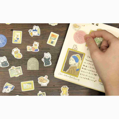 Furukawashiko - Pegatinas La Joven de la Perla - 20 ud - Museum Animals