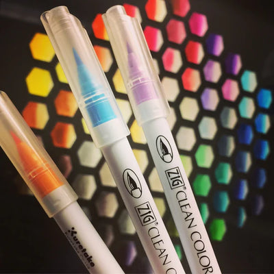 Kuretake - Set 12 Rotuladores - ZIG Clean Color Real Brush