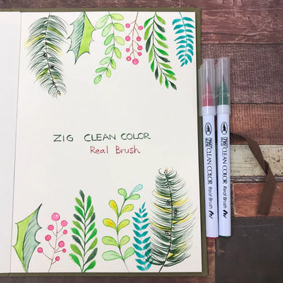 Kuretake - Set 12 Rotuladores - ZIG Clean Color Real Brush