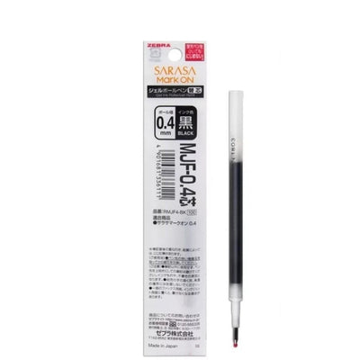 Zebra - Recambio Bolígrafo 0.4mm SARASA - MarkON - Negro