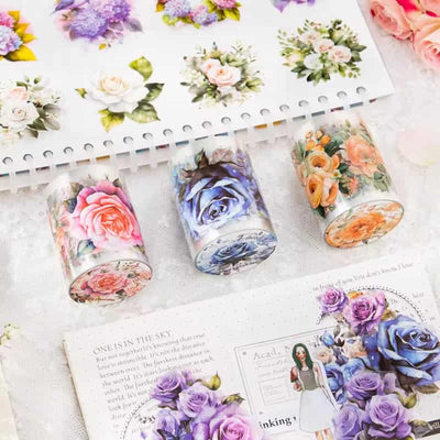 Mr Paper - Pegatinas en rollo Flores - Light Dream Bouquet
