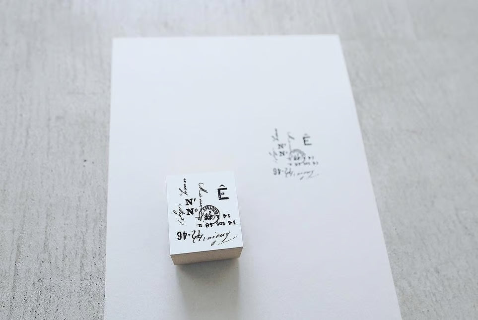 Yohaku - Sello de madera - Collage