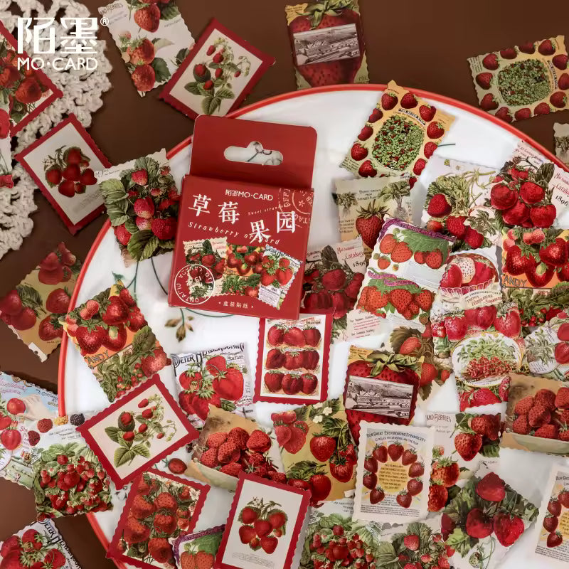 MO·CARD - Pegatinas 45 ud - Fresas