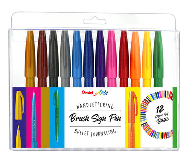 Set 12 Brush Sign Pen - Clásicos