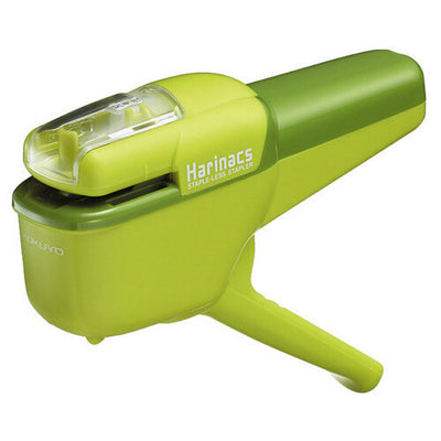 Kokuyo - Grapadora sin grapas - Verde - Harinacs Handy