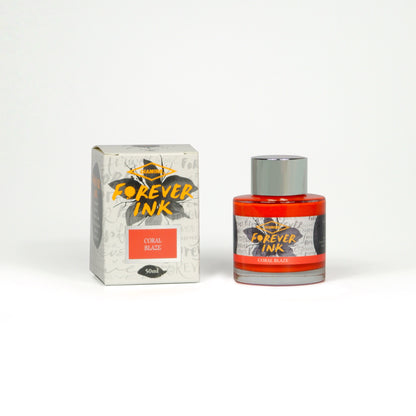 Diamine - Tintero 50 ml - Tinta Permanente Coral Blaze - FOREVER INK