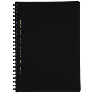 Kokuyo - Cuaderno Soft Ring - Rayas A5 - Negro