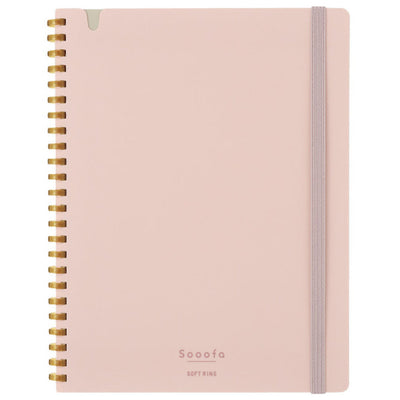 Kokuyo - Cuaderno Soft Ring Sooofa - Cuadros A5 - Rosa