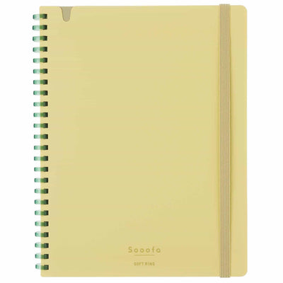 Kokuyo - Cuaderno Soft Ring Sooofa - Cuadros A5 - Amarillo