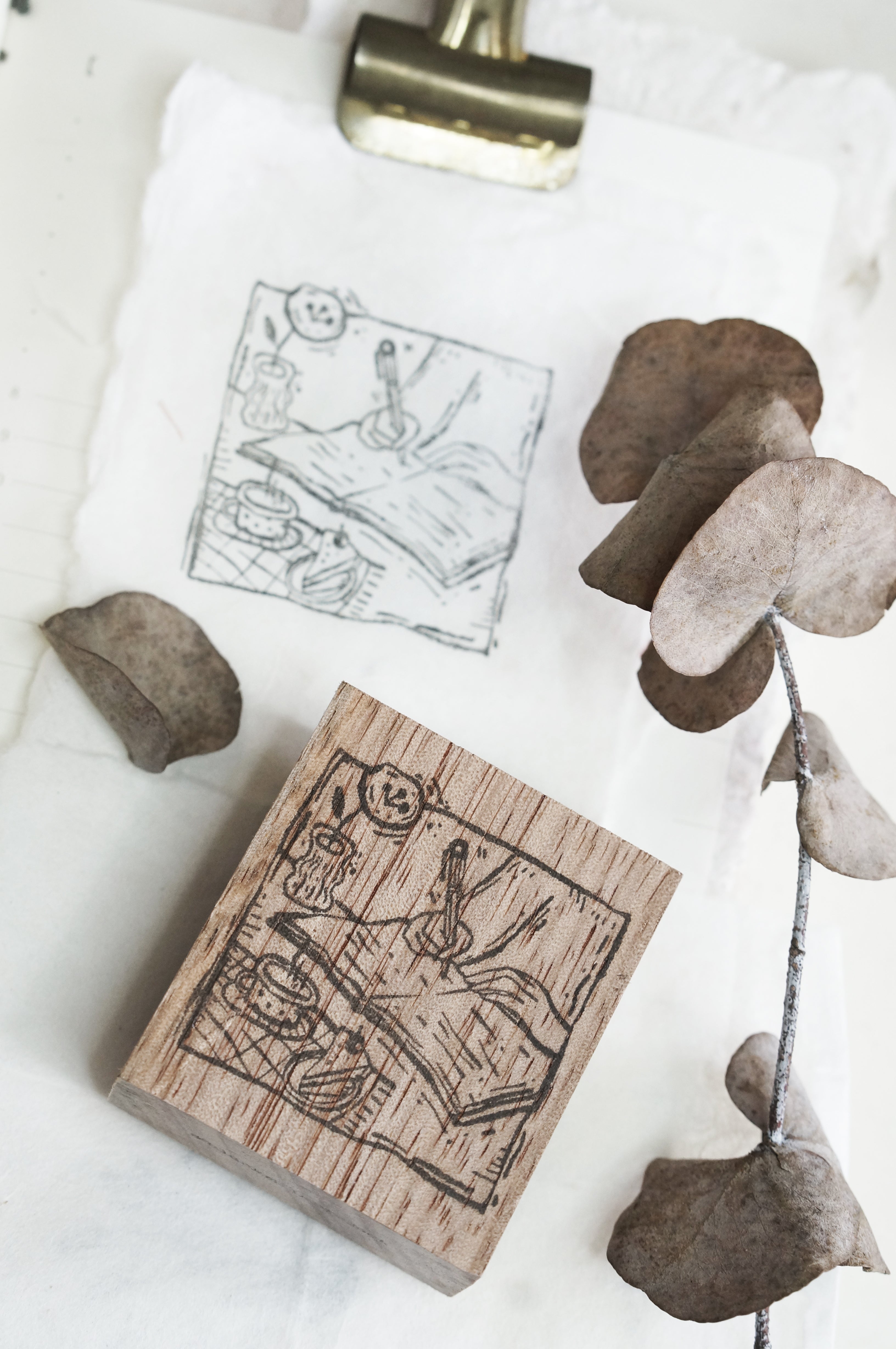 Black Milk Project - Sello de madera - Scribbles - Pages of me