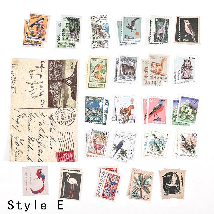 MO·CARD - Pegatinas Sellos 46 ud- Animales