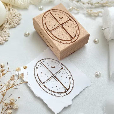 Leela Journals - Sello de madera - Ventana encantada