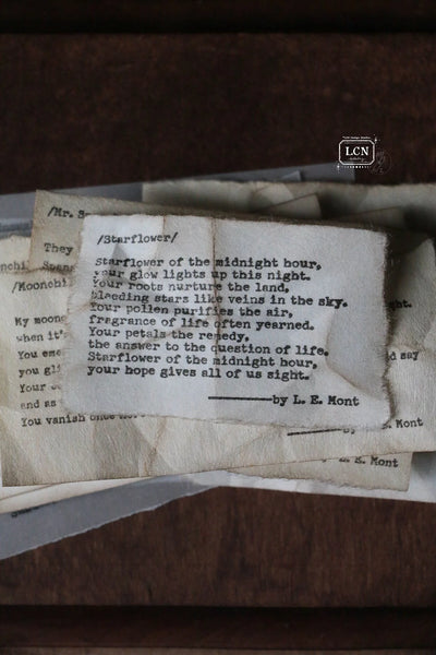 LCN - Sellos de Madera - Starflower - Poetry