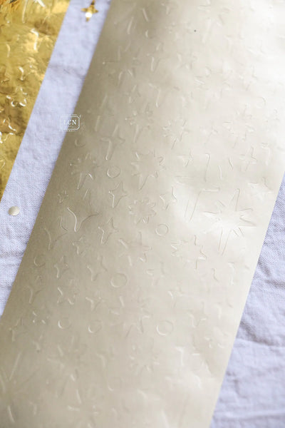 LCN - Pegatinas en Rollo Precortadas - Star - Glossy Gold y Matte Gold