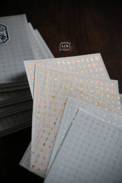 LCN - Bloc de Notas con Foil Dorado - Starry Night Gold