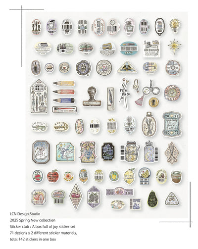 LCN - Cajita de Pegatinas - Sticker Club - A box full of joy