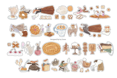 Ivy Snow - PET Tape Precortado 40 mm - Glossy - Sweet O'Clock