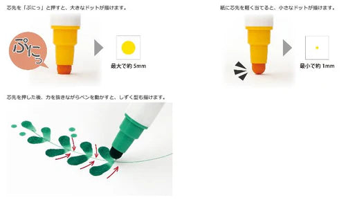 Kuretake - Pack 12 Rotuladores - ZIG Clean Color Dot