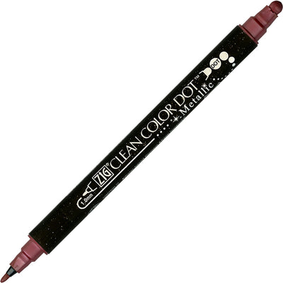 Kuretake - Rotulador - ZIG Clean Color Dot Metallic - Red