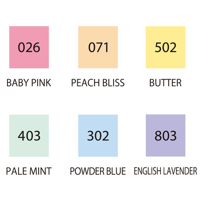 Kuretake - Rotulador Set 6 - ZIG Clean Color Dot - Mild Colors