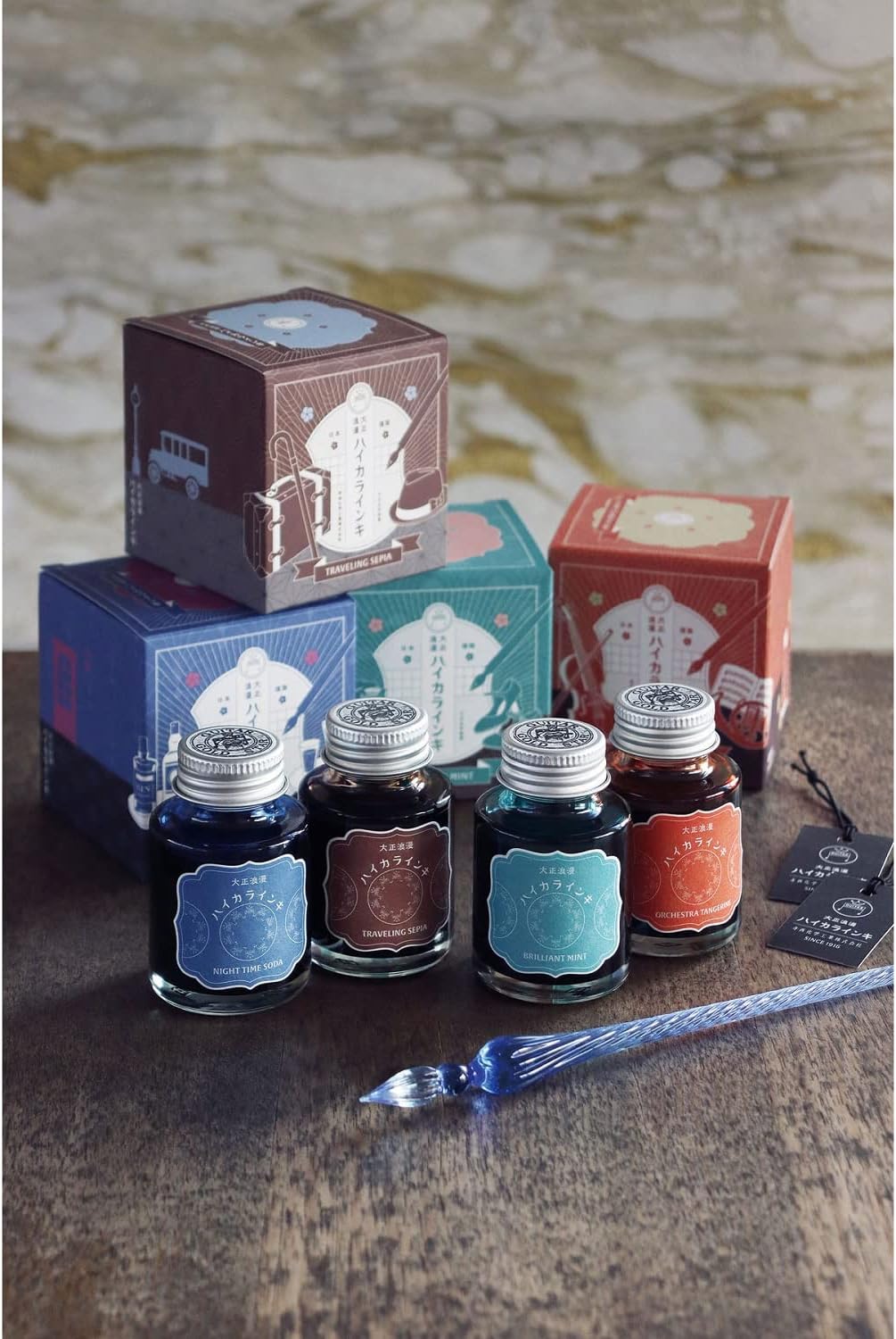 Teranishi - Tintero 40 ml TAISHO ROMAN - Traveling Sepia