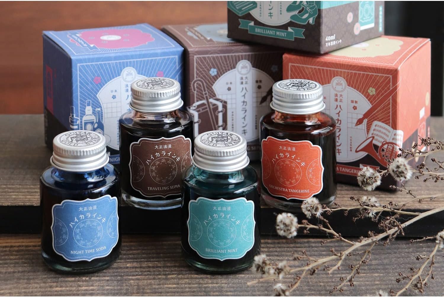 Teranishi - Tintero 40 ml TAISHO ROMAN - Brilliant Mint