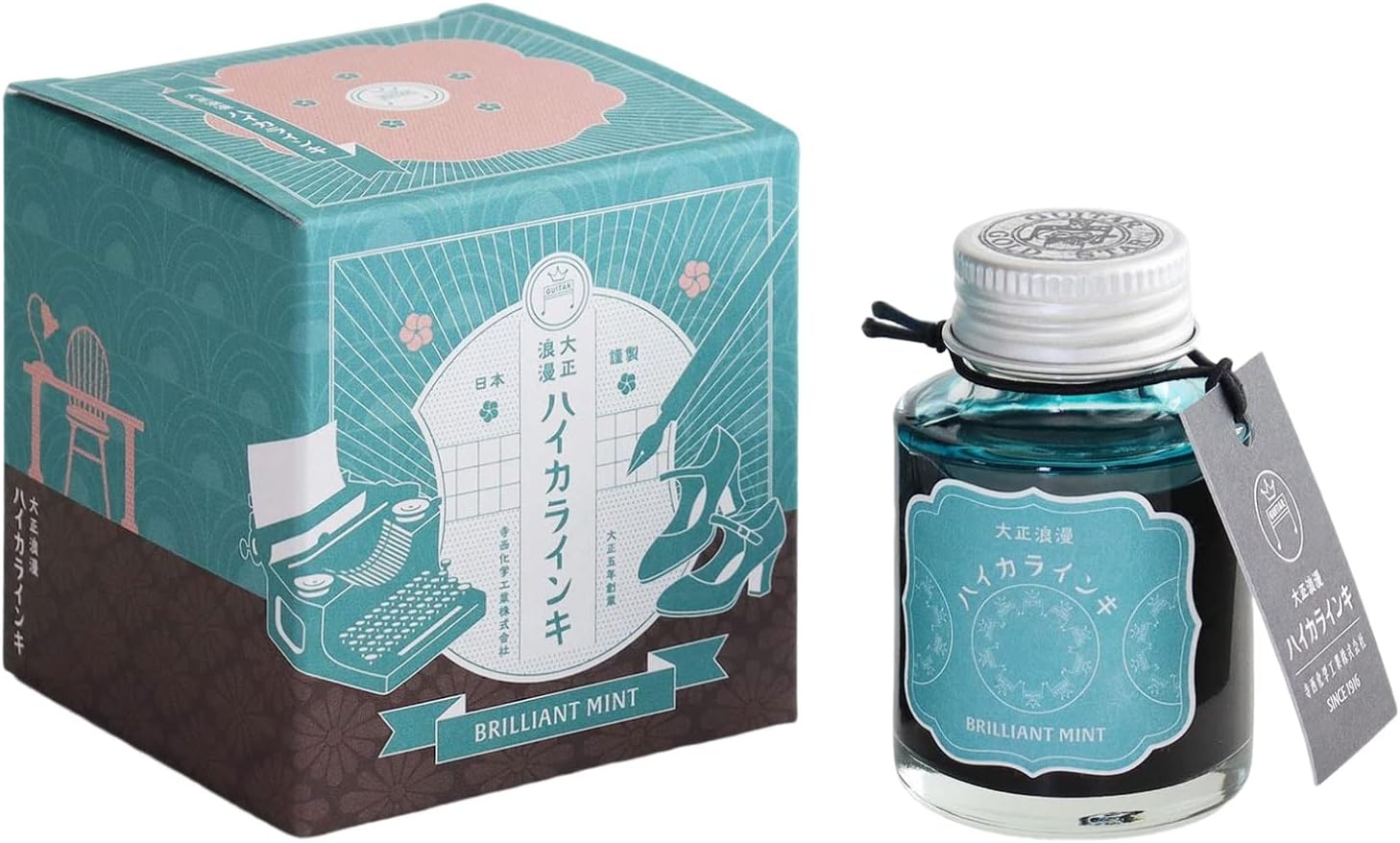 Teranishi - Tintero 40 ml TAISHO ROMAN - Brilliant Mint