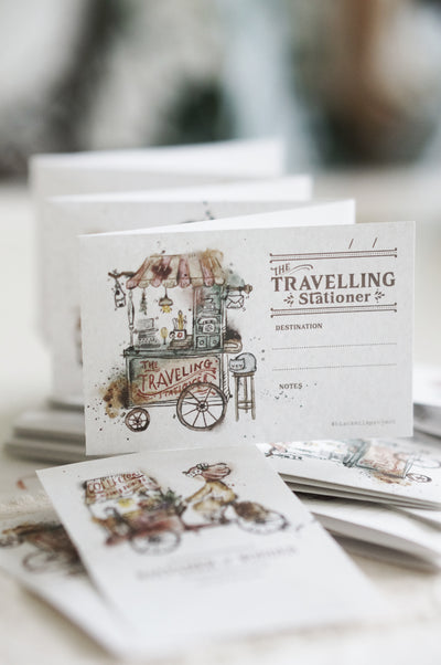 Black Milk Project - Set de 6 Notas Perforadas - Traveling Stationer