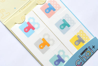 Kokuyo - Pegatinas para conexión de hojas - Clips