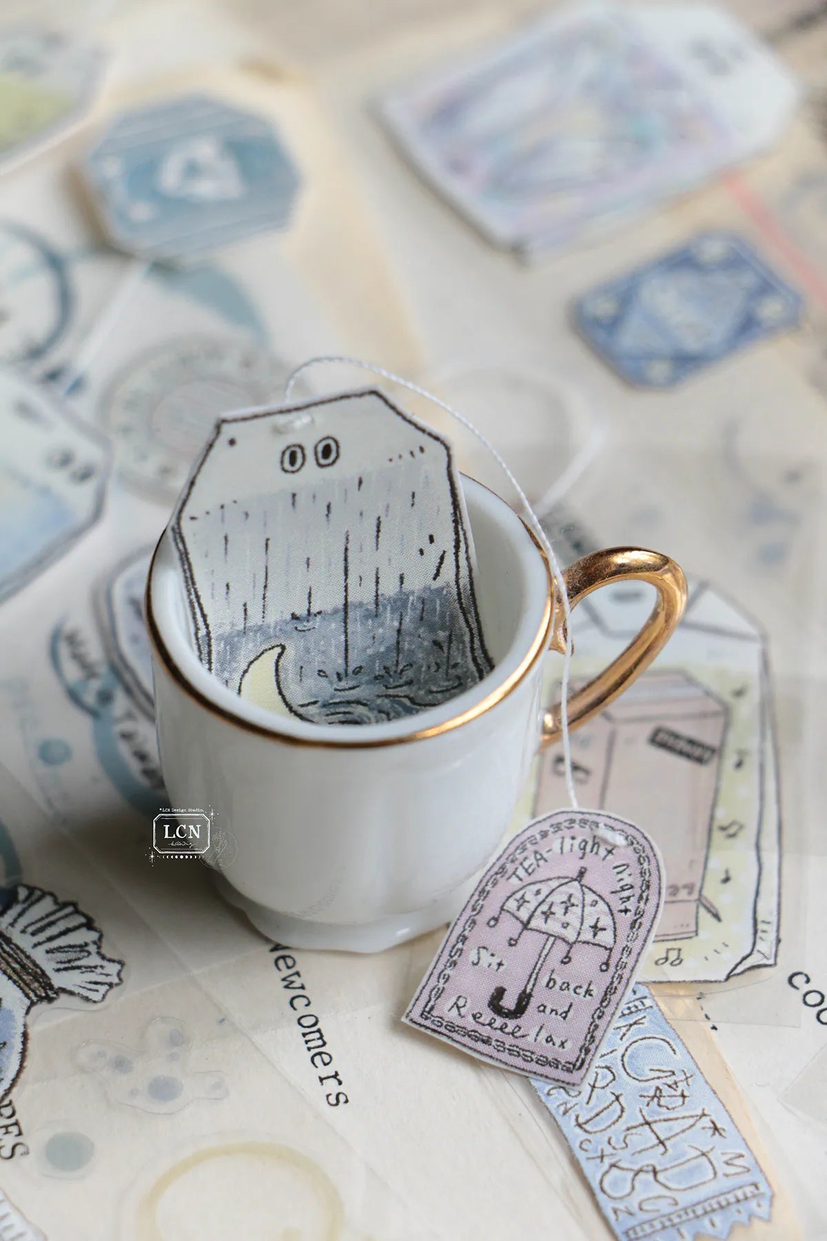 LCN - PET Tape Precortado 60 mm - Tea Time