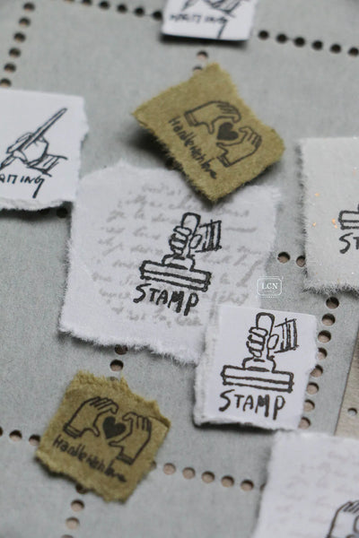 LCN - Set 4 Sellos de Madera - Tiny Signs
