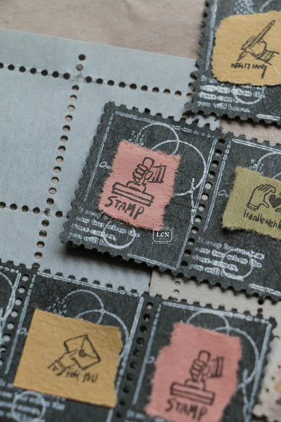 LCN - Set 4 Sellos de Madera - Tiny Signs