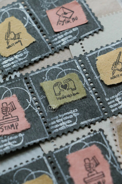 LCN - Set 4 Sellos de Madera - Tiny Signs