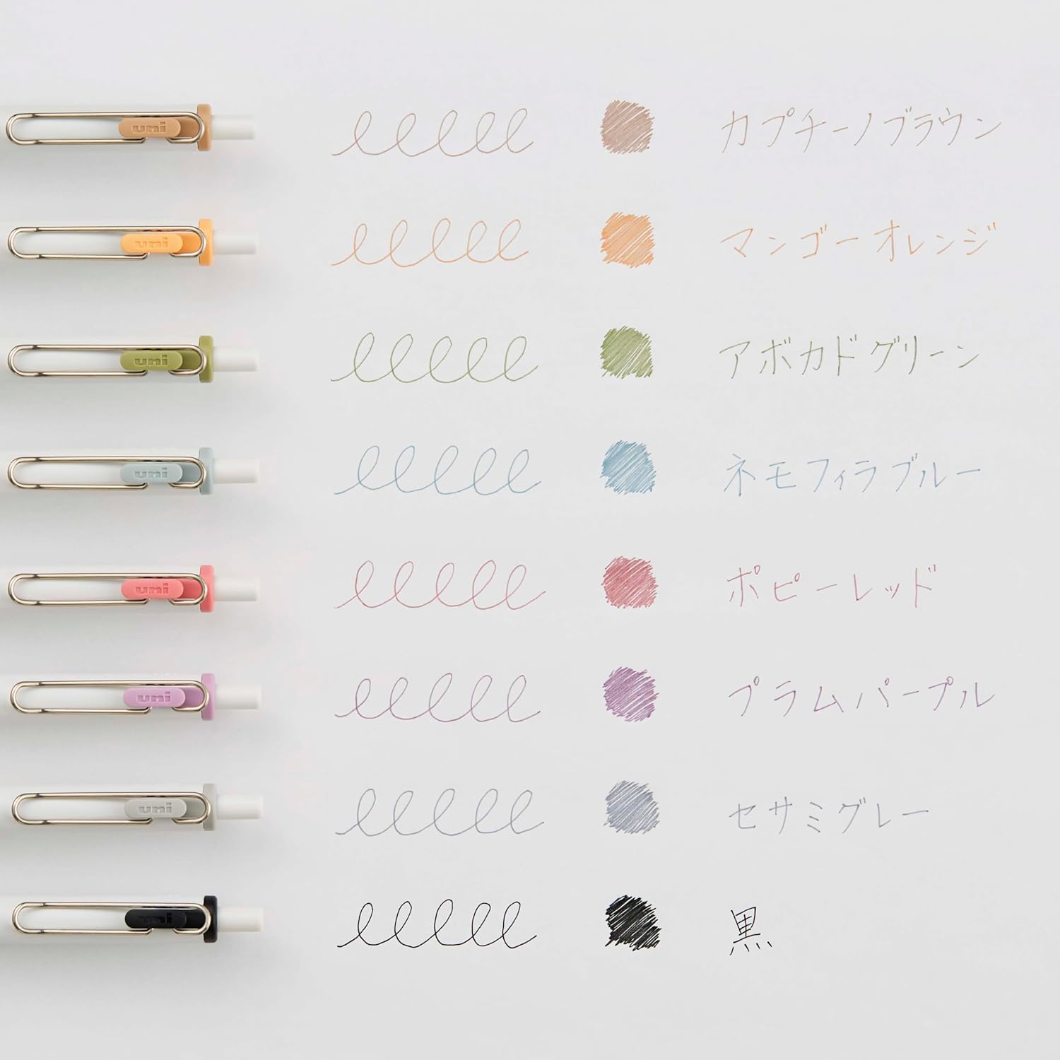 Mitsubishi Uni - Set 8 Bolígrafos 0.38 mm - UniBall One - Fika Color