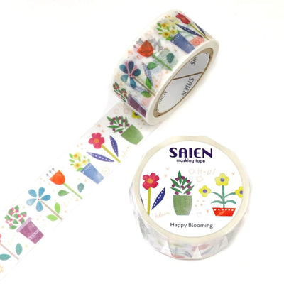 SAIEN - Washi Tape - Happy Blooming UR-4060