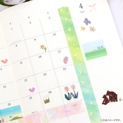 SAIEN - Set 6 Washi Tape - Nostalgia UR2021 - Miki Tamura