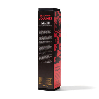 [EDICIÓN LIMITADA] Blackwing Volumes 20 – Caja 12 uds Lápiz – Grafito Firme (2B)