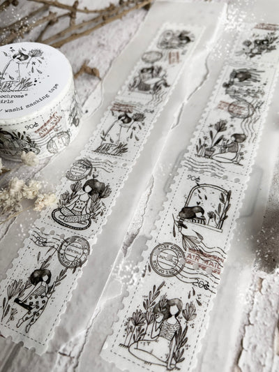 Black Milk Project - Washi Tape Troquelado - Monochrome Girls