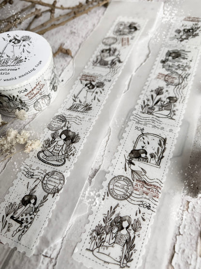 Black Milk Project - Washi Tape Troquelado - Monochrome Girls