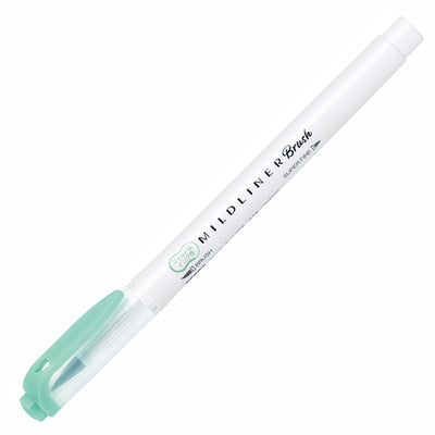 Zebra - Marcador Punta Pincel - MILDLINER - BlueGreen